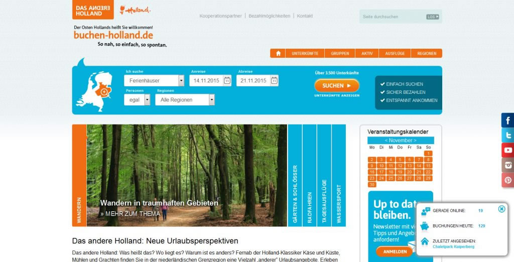 Das andere Holland - Reise-Buchungsportal