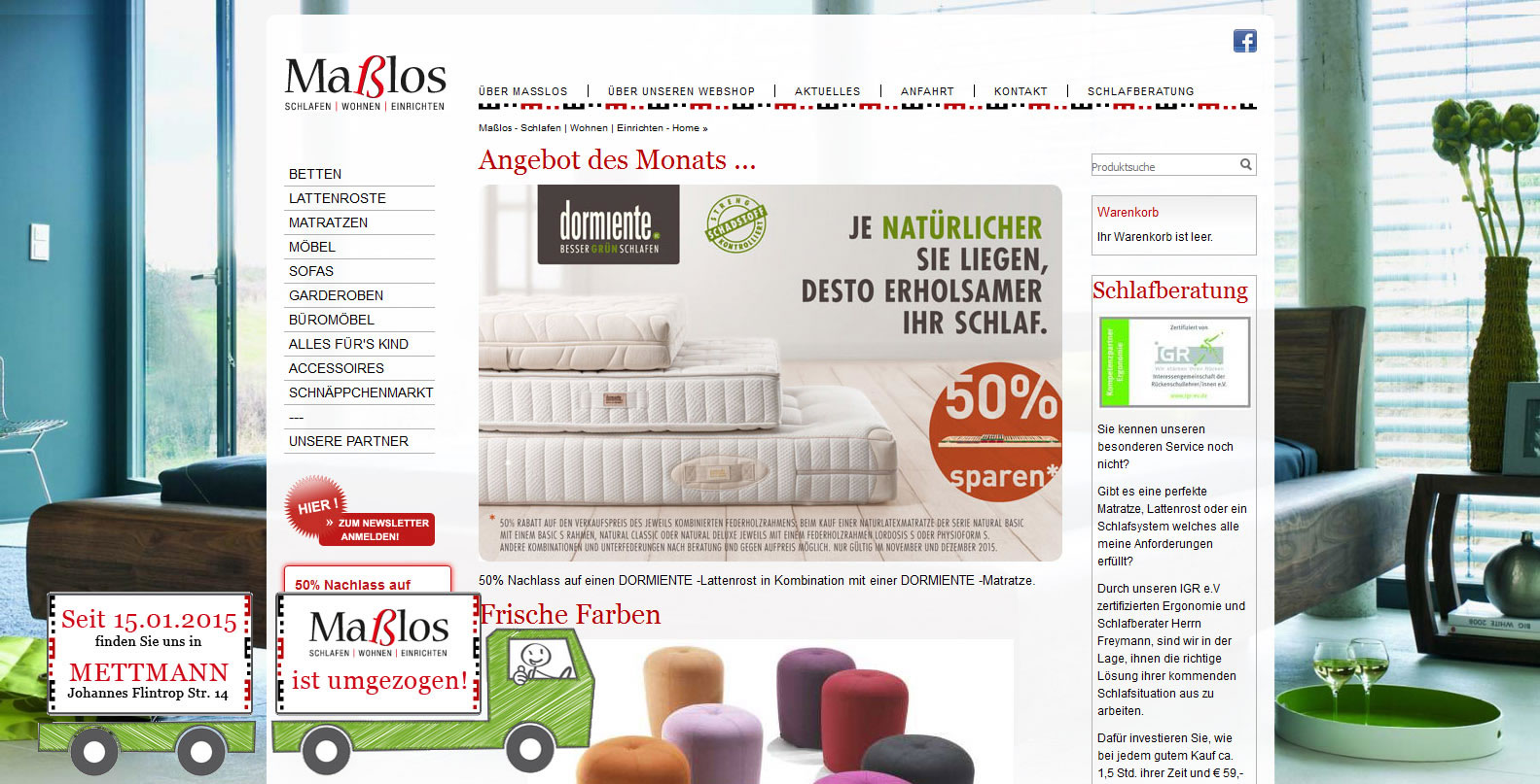 Maßlos Möbel- und Bettenshop - netzton websolutions